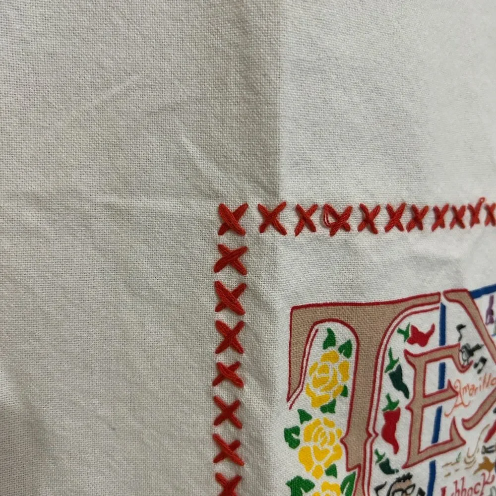NWOT Cat Studio Texas Kitchen Dish Tea Towel 100% Cotton Multicolor 20x29”